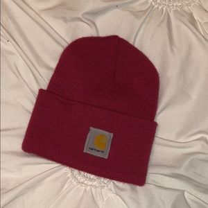 Pink Cargartt winter cap